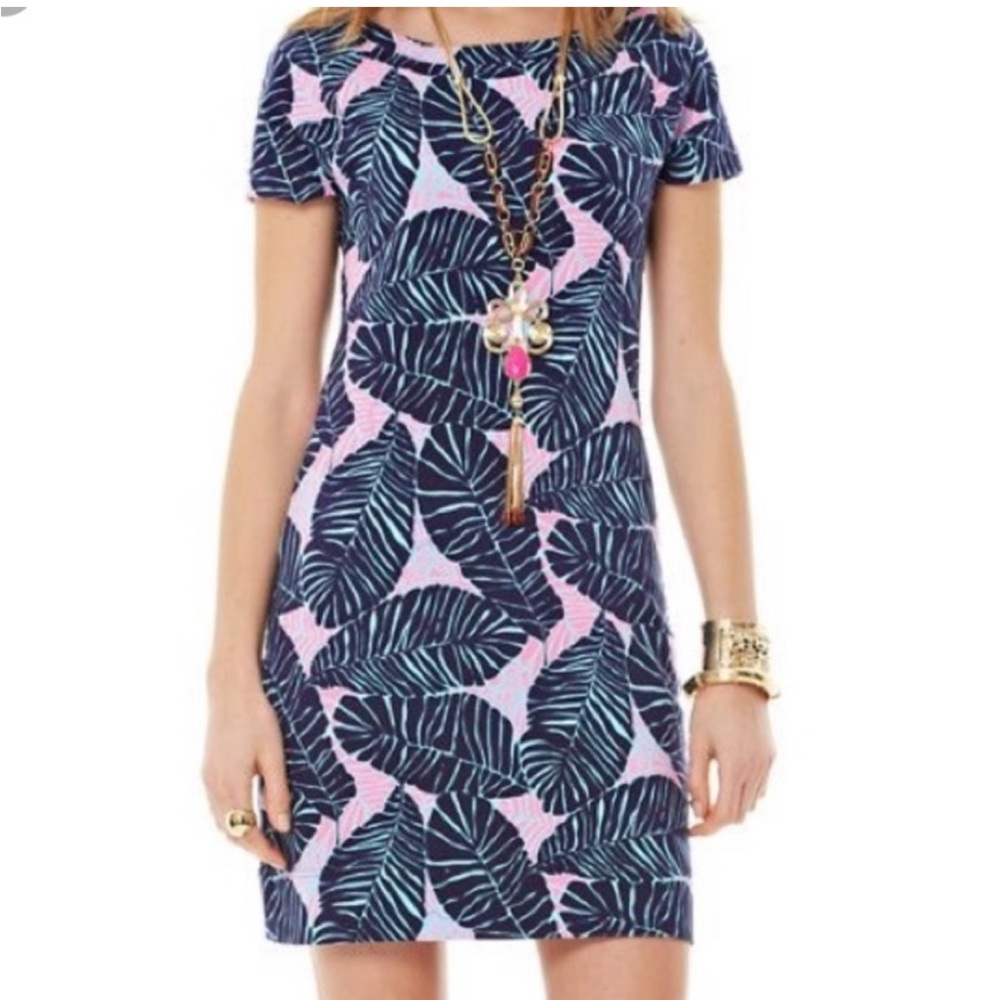 Lilly Pulitzer Women's TAMMY French Terry Dress Under The‎ Palms Size Small